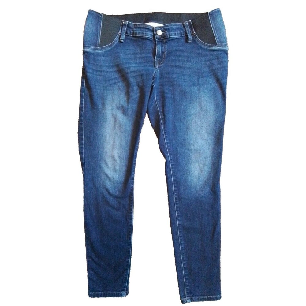 Isabel Maternity Jeans Womens Size 8 / 29R Blue Skinny Ankle Low Rise Pants